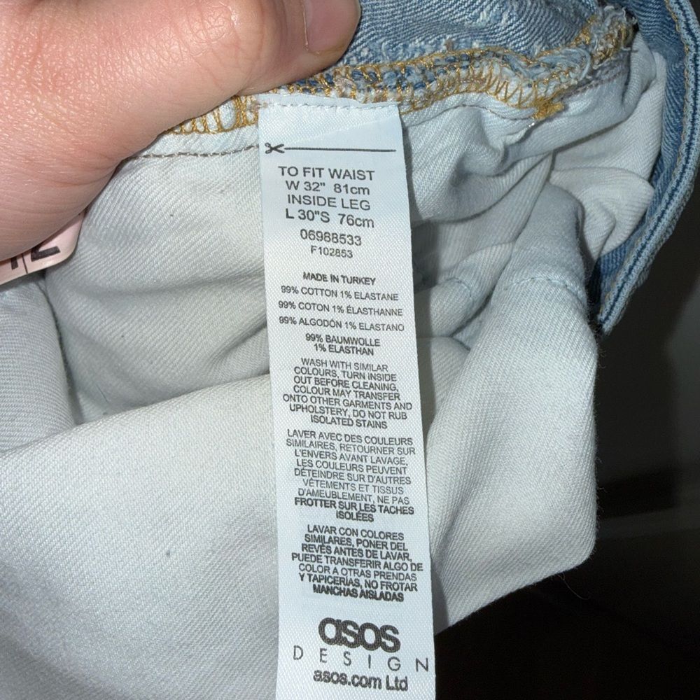 ASOS Light Blue Distressed Skinny Jeans - Picture 5 of 5